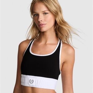PINK Victoria's Secret Black and White Sports Bra